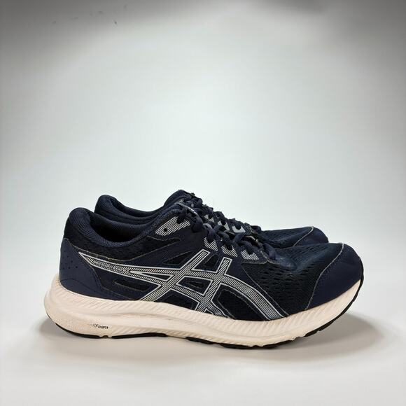 ASICS Gel-Contend 8 Low Navy Blue Running Shoes Sneakers Women's Size 8.5 - Picture 1 of 9